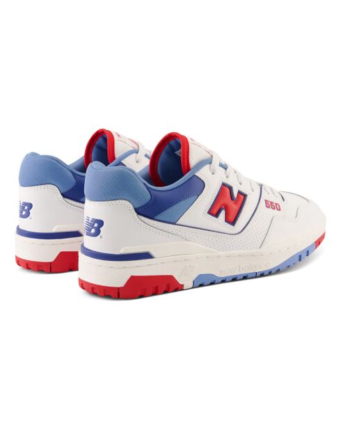 Baskets 550 blanc/rouge