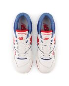 Baskets 550 blanc/rouge