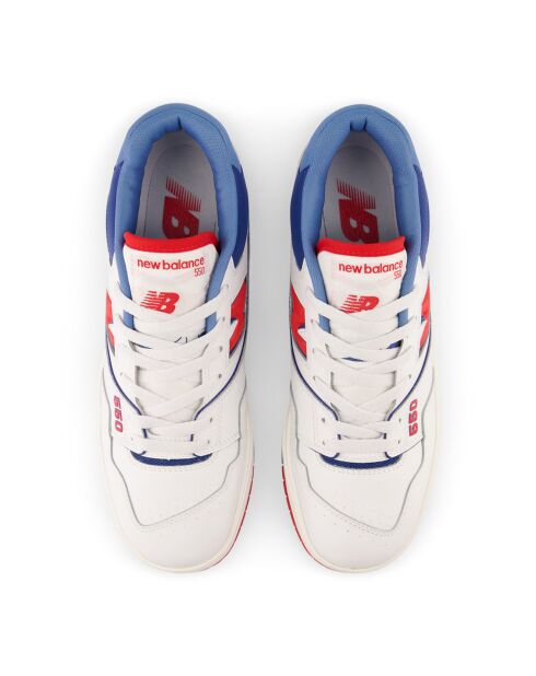 Baskets 550 blanc/rouge