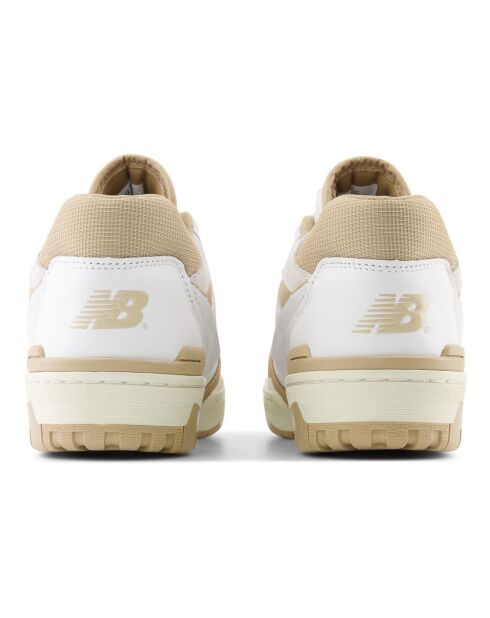 Sneakers 550 bianche/cammello