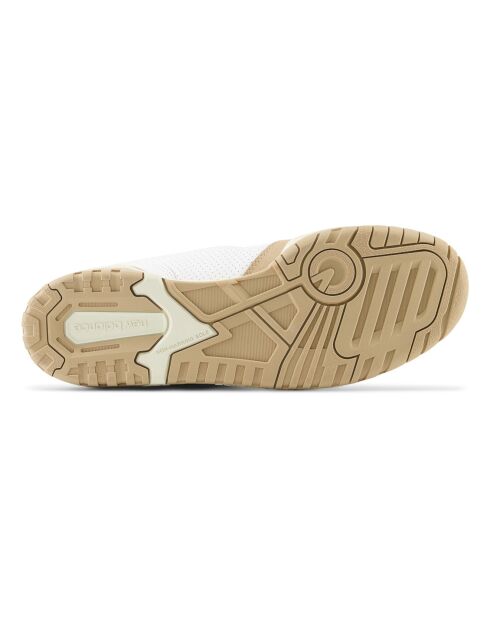 Sneakers 550 bianche/cammello