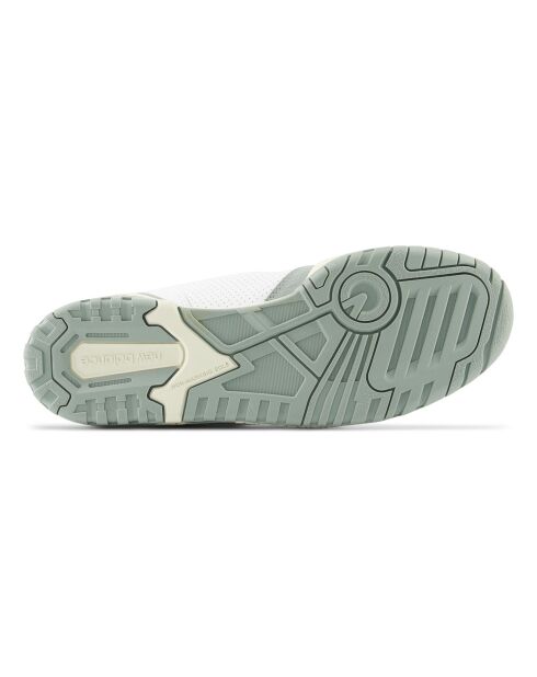 Baskets 550 blanc/vert d'eau