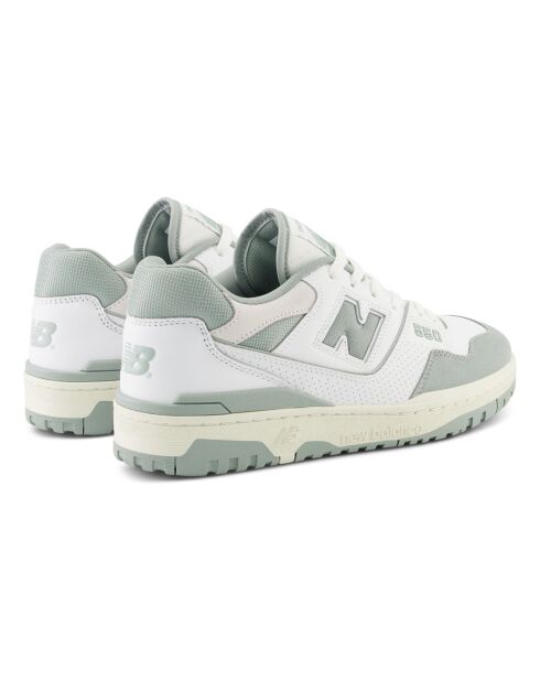 Baskets 550 blanc/vert d'eau