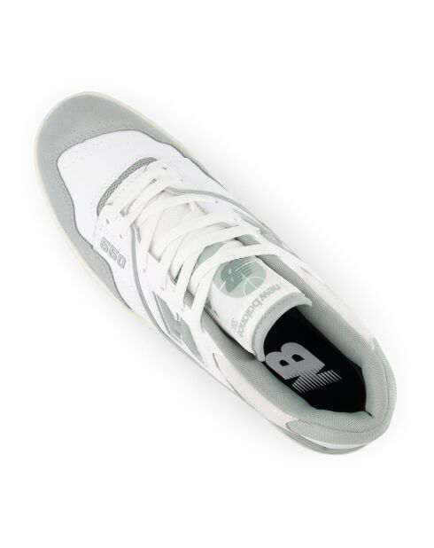 Baskets 550 blanc/vert d'eau
