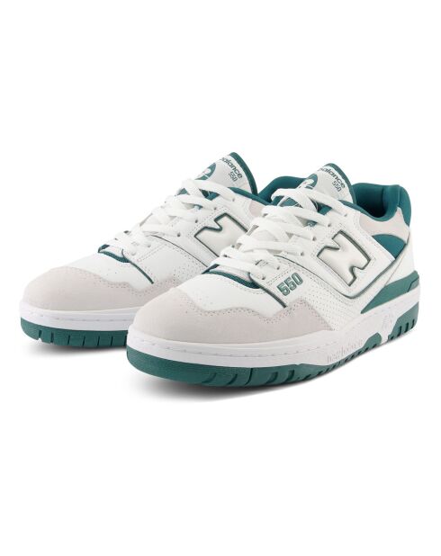 Baskets 550 blanc/vert