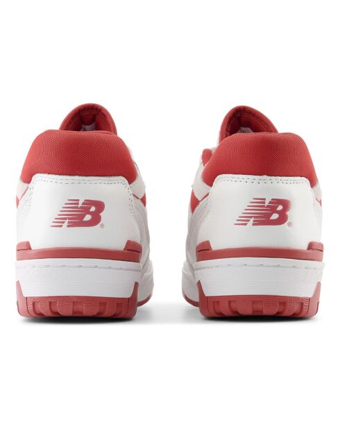 Baskets 550 blanc/rouge