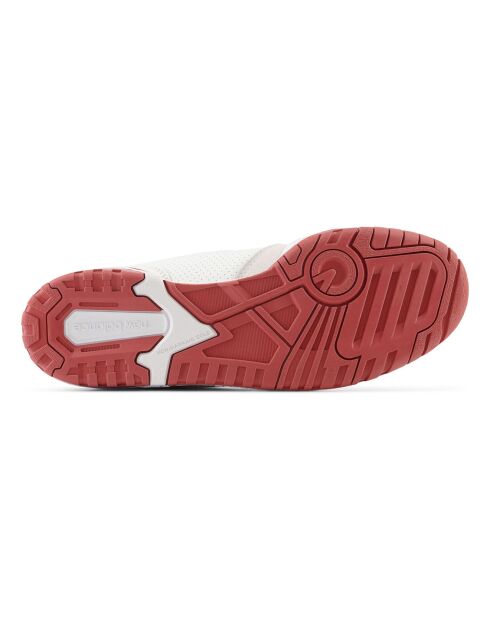 Baskets 550 blanc/rouge