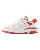 Baskets 550 blanc/rouge