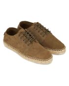 Mocassins en Jute Suede Higby marron kaki