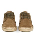Mocassins en Jute Suede Higby marron kaki