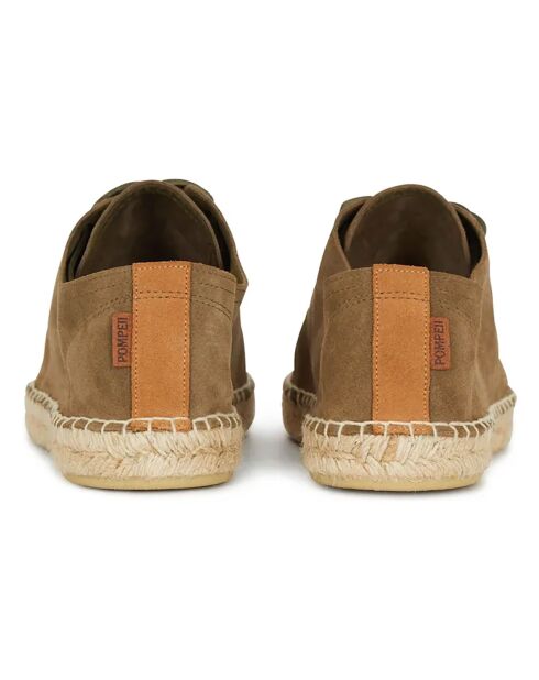 Derbies en Jute Suede Higby marron kaki