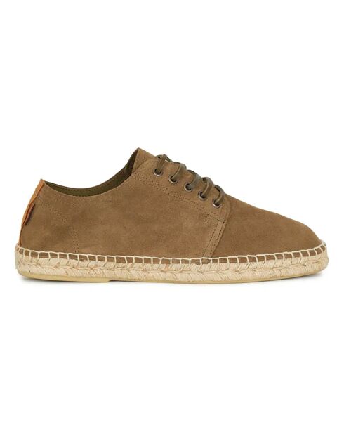 Derbies en Jute Suede Higby marron kaki