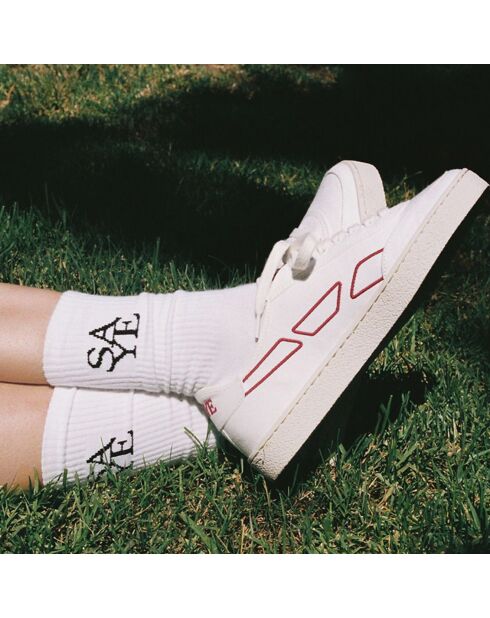 Baskets '65 Vegan blanc/bordeaux