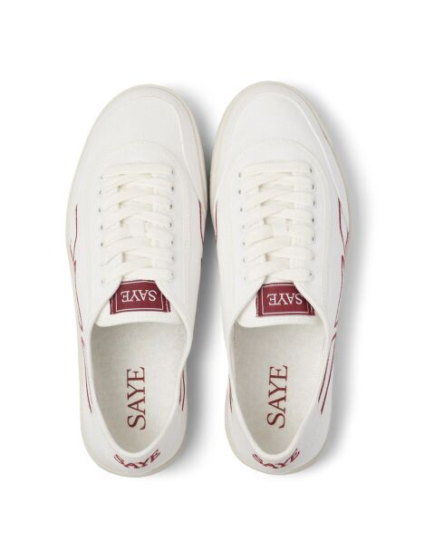 Baskets '65 Vegan blanc/bordeaux