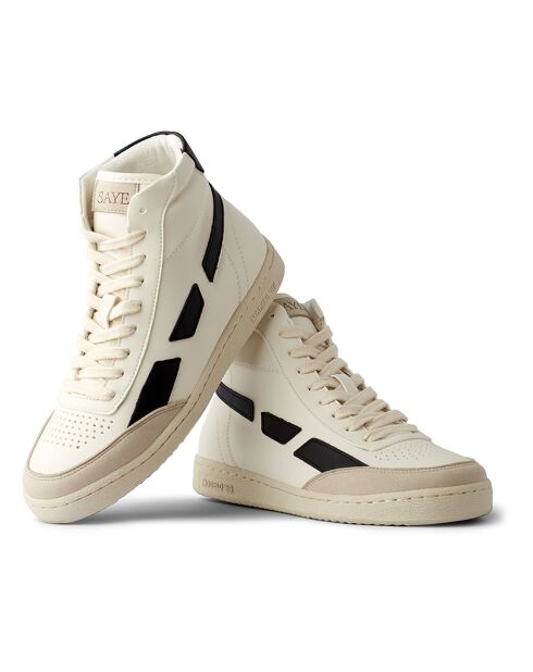 Baskets '89 Montantes Vegan blanc/noir