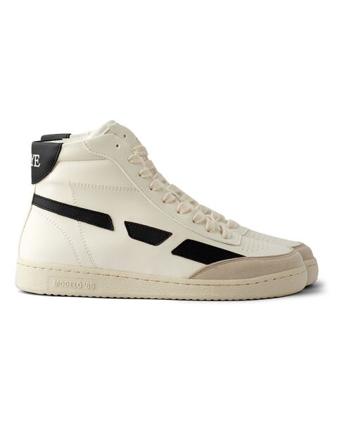 Baskets '89 Montantes Vegan blanc/noir
