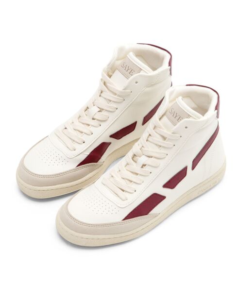 Baskets '89 Montantes Vegan blanc/bordeaux