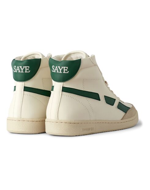 Baskets '89 Montantes Vegan blanc/vert foncé