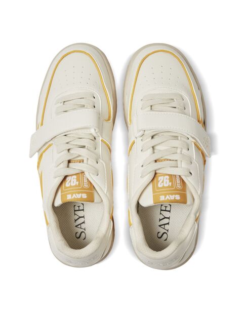 Baskets '92 Vegan blanc/jaune