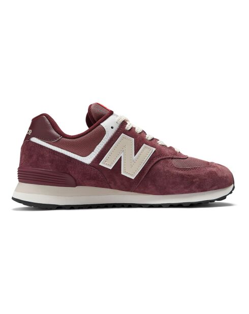 Baskets 574 bordeaux