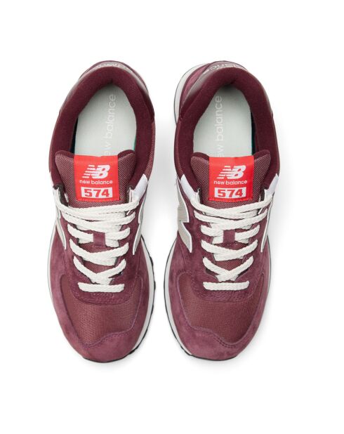 Baskets 574 bordeaux