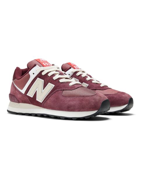 Baskets 574 bordeaux