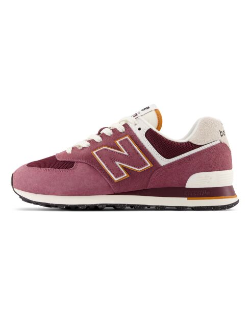 Baskets 574 bordeaux