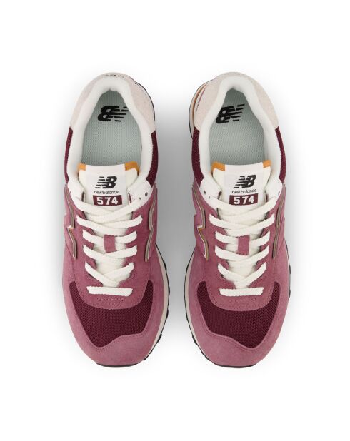 Baskets 574 bordeaux