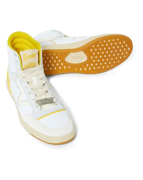UA Lowland Hi CC JMP wit/lichtgele sneakers