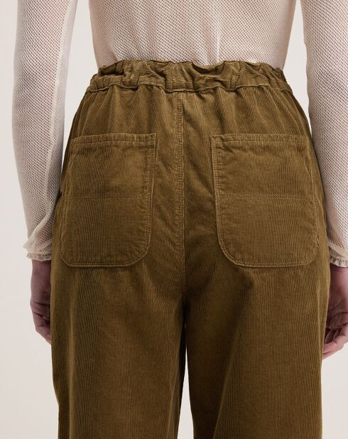 Pantalon en Velours milleraie Pasop military