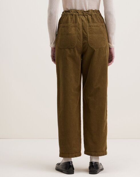 Pantalon en Velours milleraie Pasop military