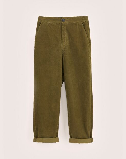 Pantalon en Velours milleraie Pasop military