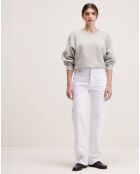 Jean droit Pony blanc