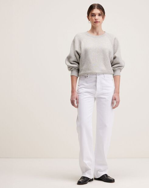 Jean droit Pony blanc