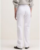 Jean droit Pony blanc