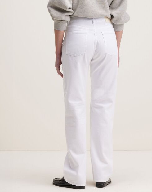 Jean droit Pony blanc