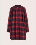 Robe Pelly à carreaux rouge/noir