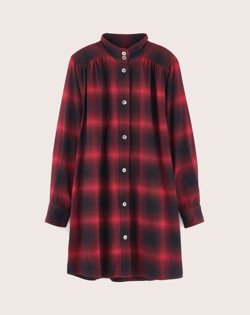 Robe Pelly à carreaux rouge/noir