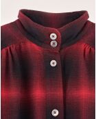 Robe Pelly à carreaux rouge/noir