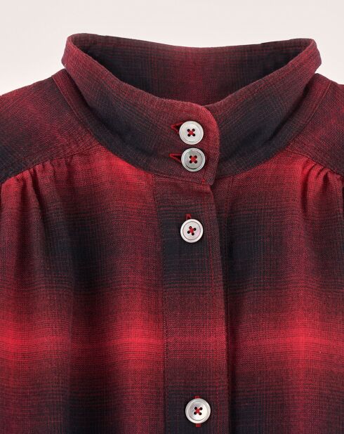 Robe Pelly à carreaux rouge/noir