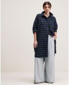 Robe Gladys à carreaux marine/vert