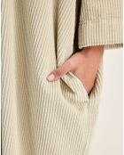 Robe en Velours côtelé Gladys craie