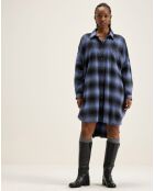Robe Gen à carreaux violette