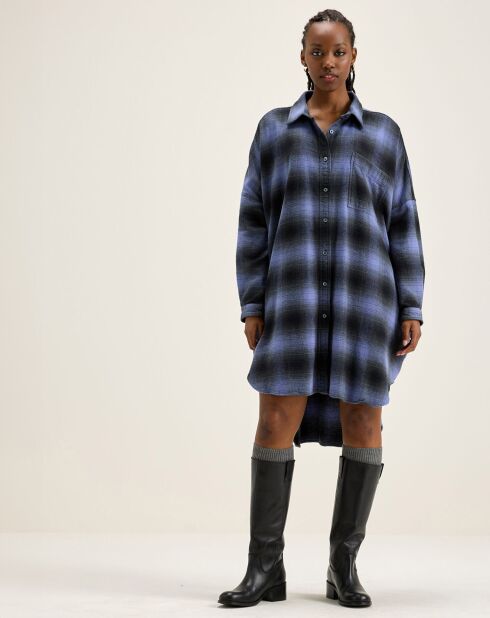 Robe Gen à carreaux violette
