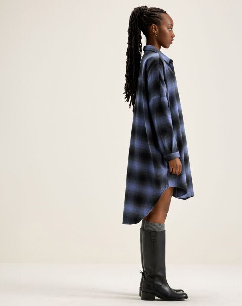 Robe Gen à carreaux violette