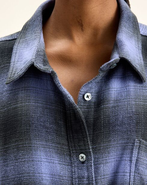 Robe Gen à carreaux violette