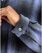 Robe Gen à carreaux violette