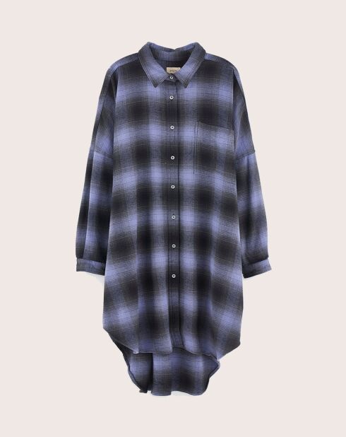 Robe Gen à carreaux violette