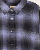 Robe Gen à carreaux violette