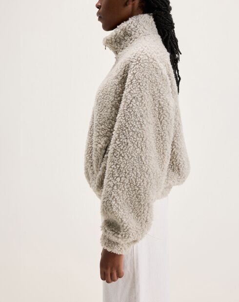 Sweat bouclette Alixe gris